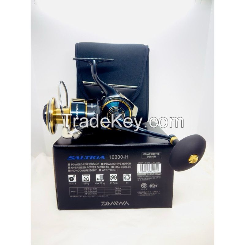 Trendy High-Quality Original New Daiwa 25 SALTIGA 10000-H / 10000-P Spinning Reel
