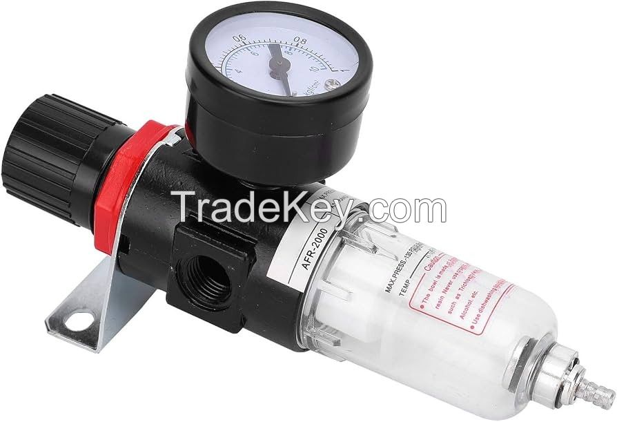 Industrial Pneumatic Air Filter Regulator 1/4in 10bar