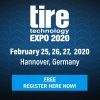 Tire Technology Expo 2020 - Hannover, Germany - February 25, 26, 27