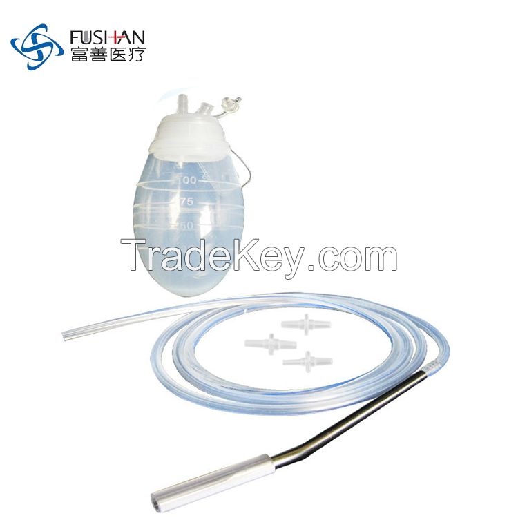 Disposable silicone wound drain kit