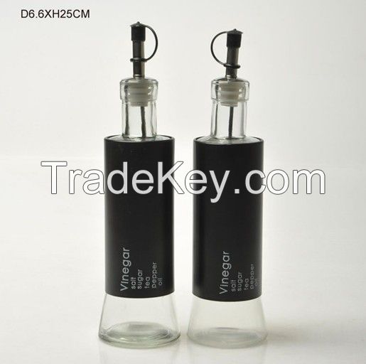 glass oil & vinegar bottles