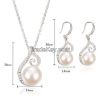 pearls fashion jewelry sets, pearls earrings and pendants
