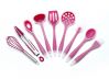 Two tones silicone kitchen utensils 9pcs set