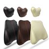 Auto parts car Head pillow Waist Cushion one whole set back pillow head cushion for car Genuine Leather Memory Foam