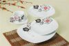 Sell Porcelain dinner set with printing, minimalist style