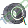 Sell through bore slip rings