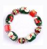 Glass Christmas Bracelets