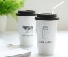 Sell Double layer ceramic coffee cups with lid