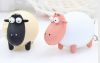 YL-k171 sheep shape LED keychain with sound