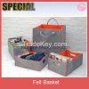 Double sides Felt foldable storage box, storage bag