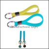 Sell promotion silicon customed printed logo loop keyrings souvenir