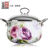 2014 New design enamel Casseroles with label/color optional