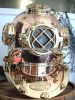 Nautical Antique Brass & Copper diving helmet, divers helmet