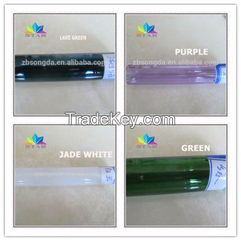 clear and colored borosilicate glass tube with unbeatable price