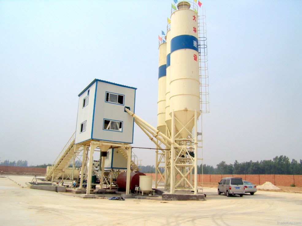 60m3/h ready mix concrete batching plant from top brand factory