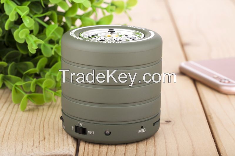 2016 new design tyre shape mini bluetooth speaker