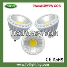 2015 hot sale indoors MR16 7W led COB spotlight with saving energy