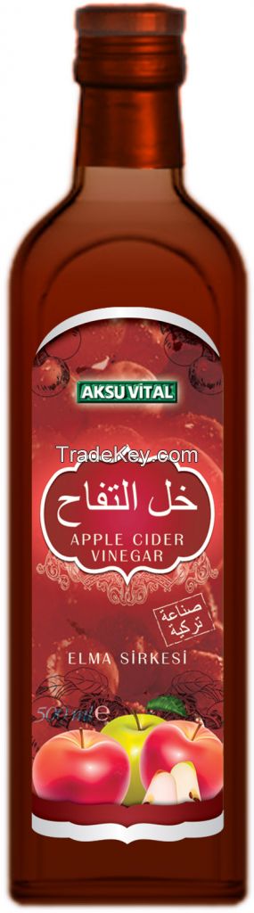 Natural Apple Cider Vinegar Glass Bottle