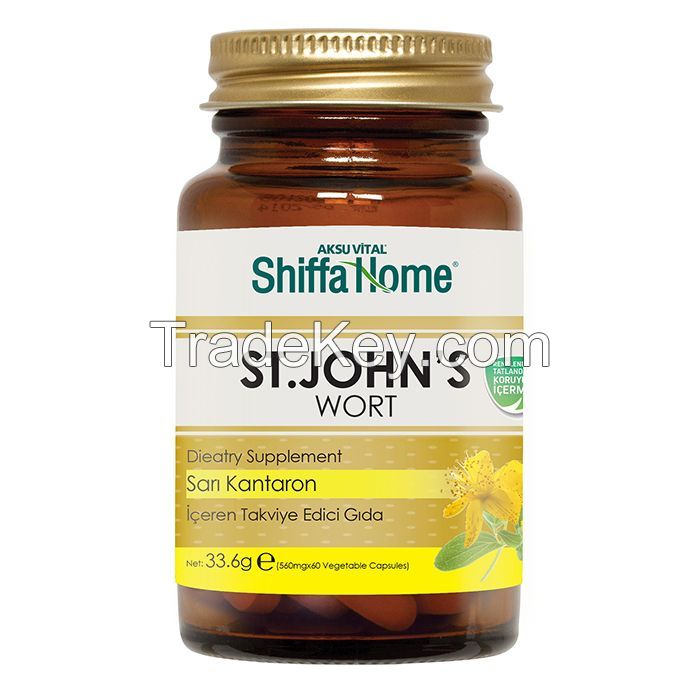 St. John's Wort Herb Extract Capsule / Anti Stress Health Food Supplement GMP Approved Herbal Medicine Anti Depressant