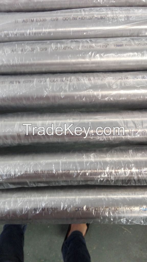 Gr9(Ti3Al2.5V)Titanium  seamless tube/pipe