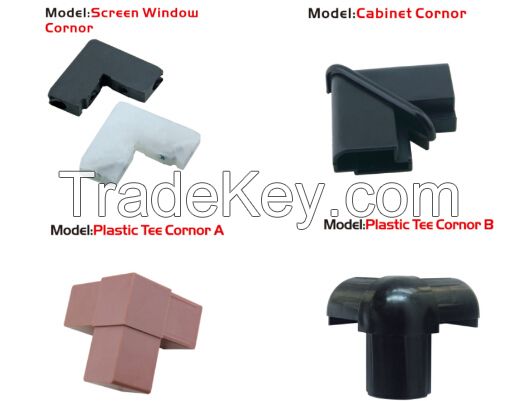 PVC Plastic T Corner connector for windows or doors