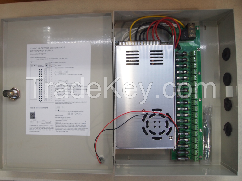 SY-360w-18CH  centralized switched  power supply box 18CH manufacturer