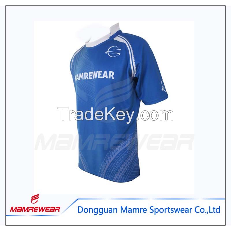 2017 Free hot design style professional printed rugby jersey with low price forsale sportsuits