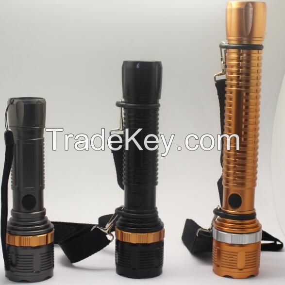 LEDT6 Handheld Flashlights&amp;Lamp, Camping Torch, Adjustable Focus Zoom Tactical Light Lamp