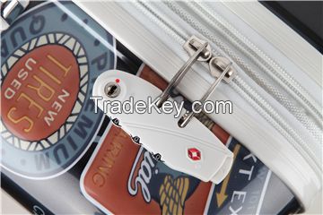 Spinner wheel hardside abs pc suitcase set for traveling