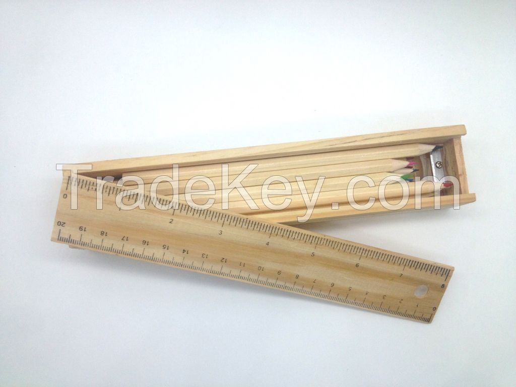 high quality nature color wooden pencils HB with or without eraser head