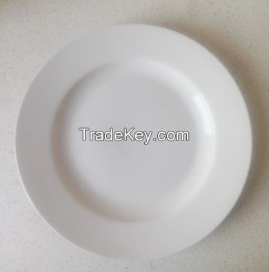 Round dinner plate durable porcelain for home and hotel different size