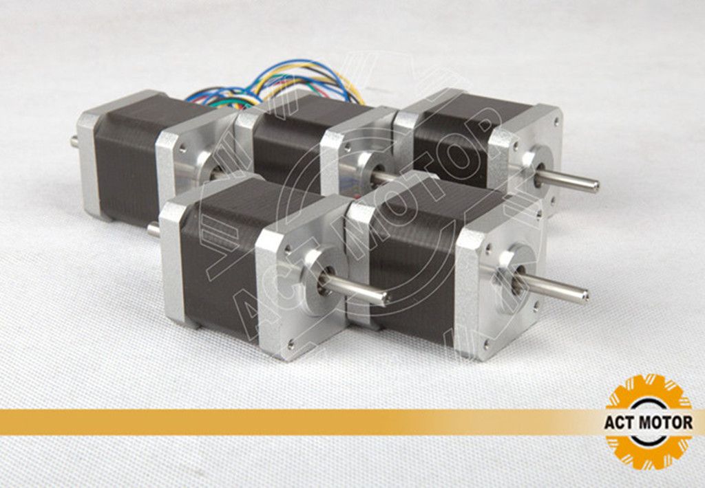 5PCS ACT Nema17 Stepper Motor 17HS5425B24 Dual Shaft 