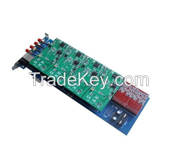 GSM Asterisk PCI-e card GSM800E for GOIP system GSM Gateway