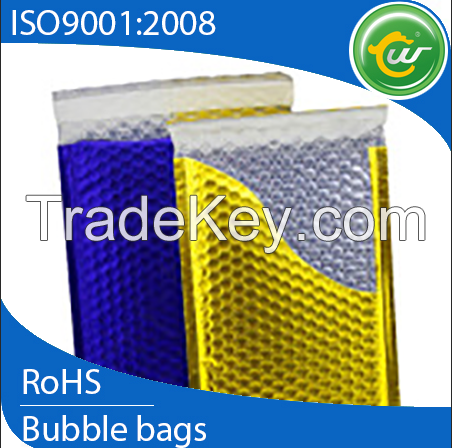 Metallic bubble mailers