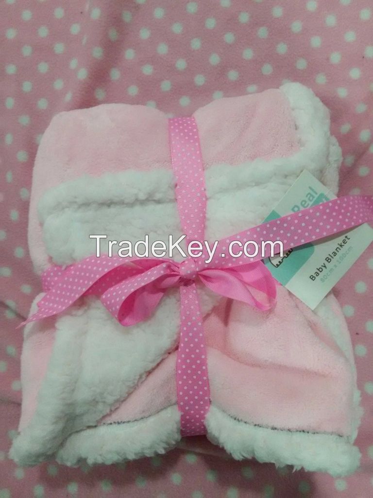 polyester super soft flannel baby blankets