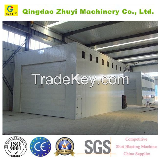 Sand Blasting Room And Abrasive Recovery System