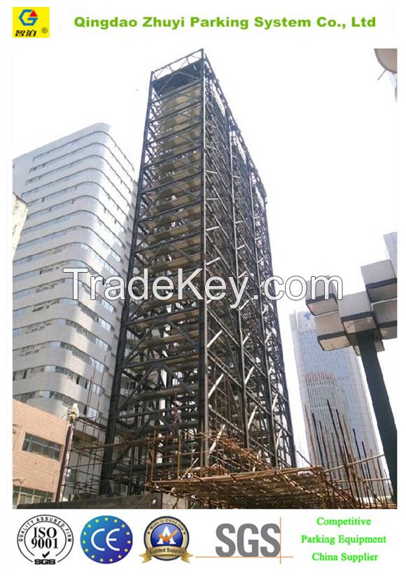 vertical lifting tower type parking system