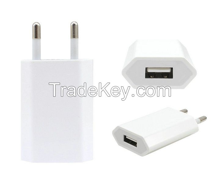 Original iphone 5W 2 round pins EU USB power adapter