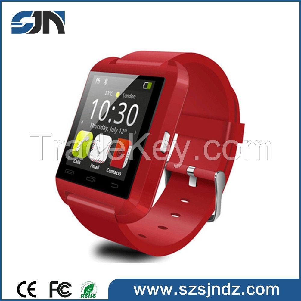 2016 high quality Android 1.44" Screen 128*128 BT 4.0 anti lost U8 Smart Watch Bluetooth smart watch 