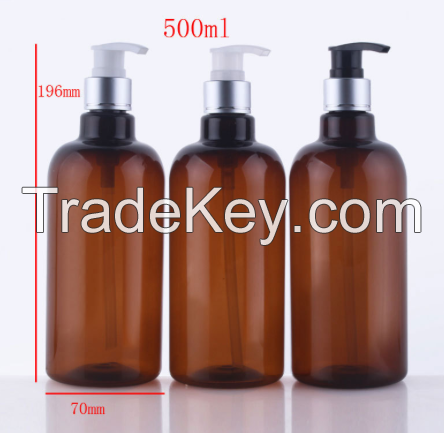 Amber Plastic Bottle