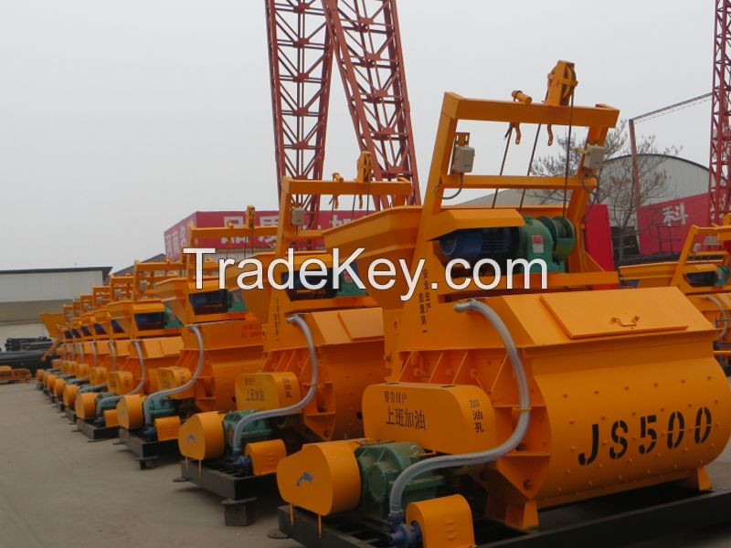 JS500 Twin shaft Forced Concrete Mixer