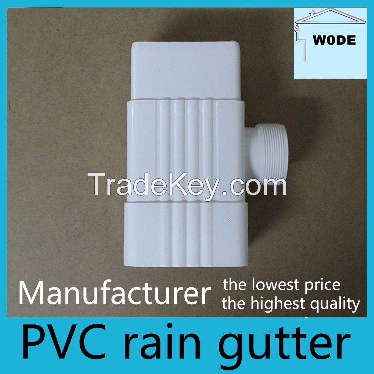 pvc rain water pipe fittings, end cap, gutter joiner