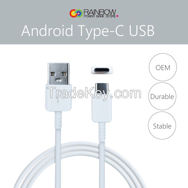 USB Type-C Cable, Rainbow USB Type-C Cable Fast Charger for Samsung Galaxy S8 S8 Plus, LG G6 G5 V20, Google Nexus 5X/6P, Nintendo Switch, MacBook and More