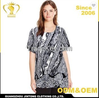 Wholesale fall sleeve women printed T-shirts, ladies blouse top clothes for woman 2019