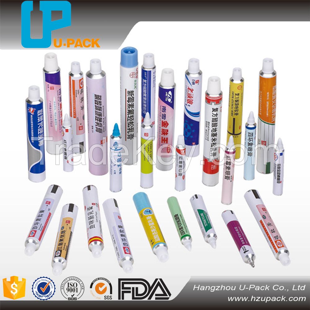 Aluminum Collapsible Tube for food grade, oitment , hair dye packaging