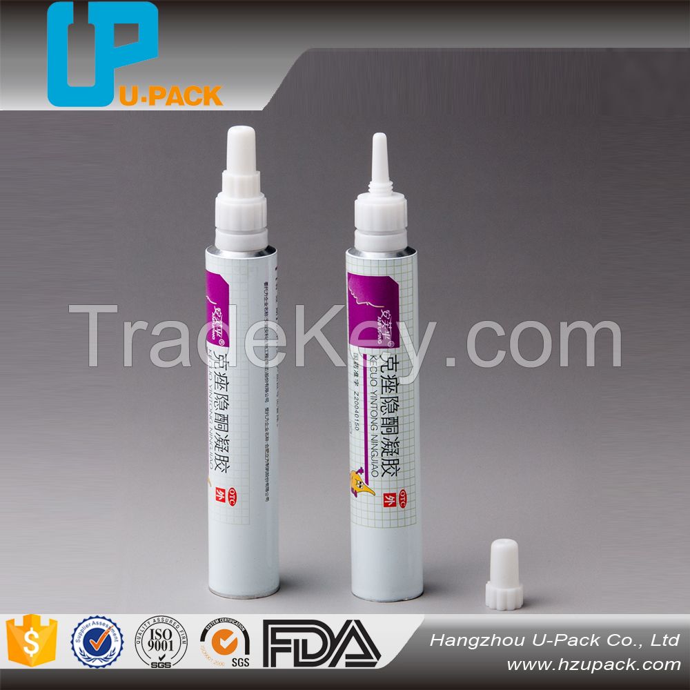 Aluminum Collapsible Tube for food grade, oitment , hair dye packaging