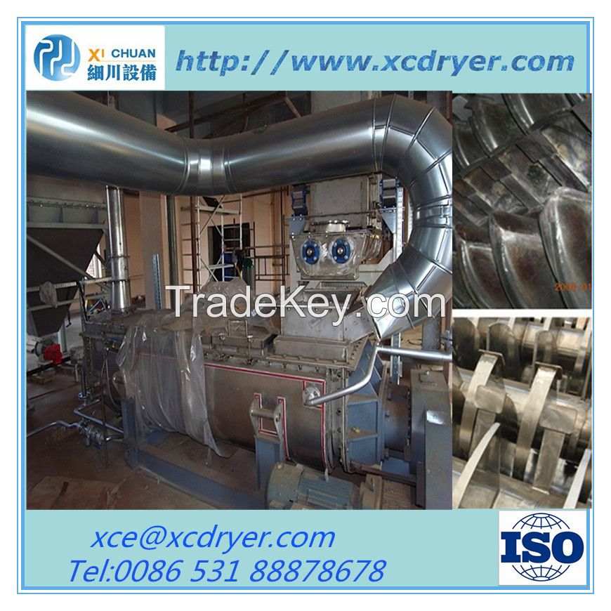 indirect heating paddle dryer for sludge/powder/feed