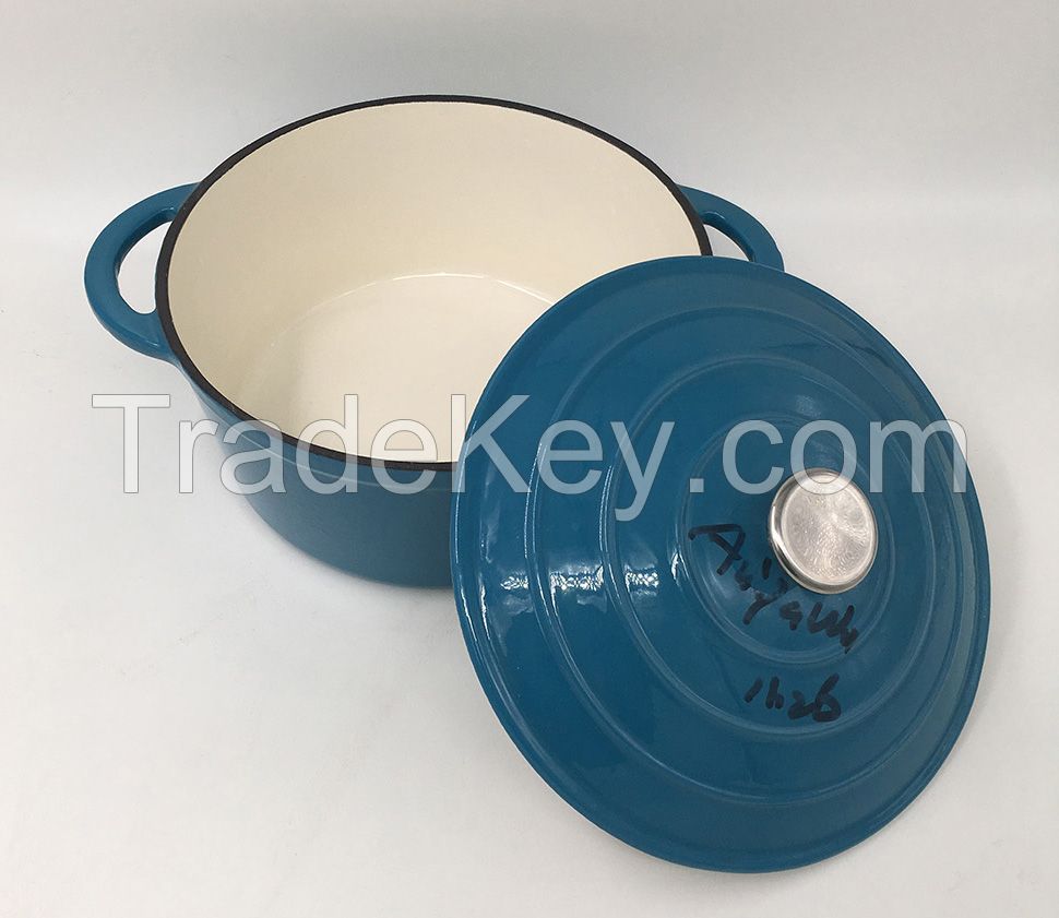 cast iron enamel cookware set