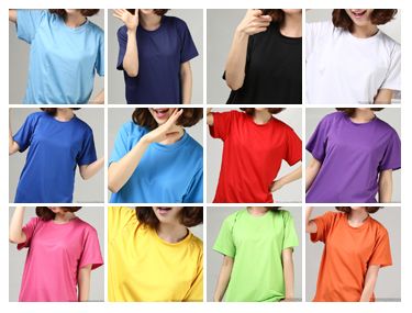 coolon dryfit short sleeve tee with various colors