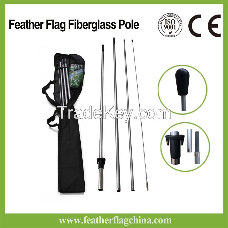 Double Sided Advertising Flag Feather Banner + Pole &amp; Spike for Event